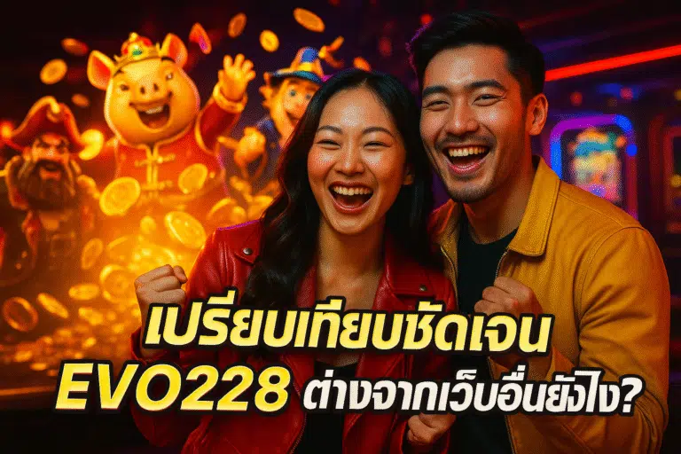 เปรียบเทียบชัดเจน EVO228 ต่างจากเว็บอื่นยังไง?