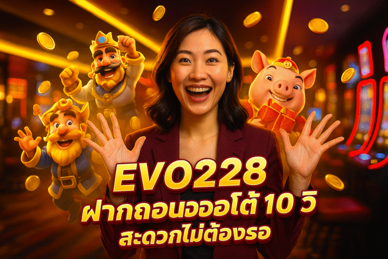EVO228 ฝากถอนออโต้ 10 วิ สะดวกไม่ต้องรอ